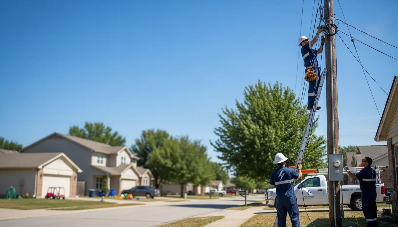 Residential electrician providing installation services in Clinton, WI